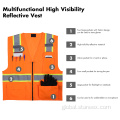 Work Safety Vest high reflective work customized safety mesh vest Supplier